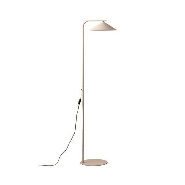 Krémová kovová stojací lampa (výška 160 cm) Nocte – Micadoni 