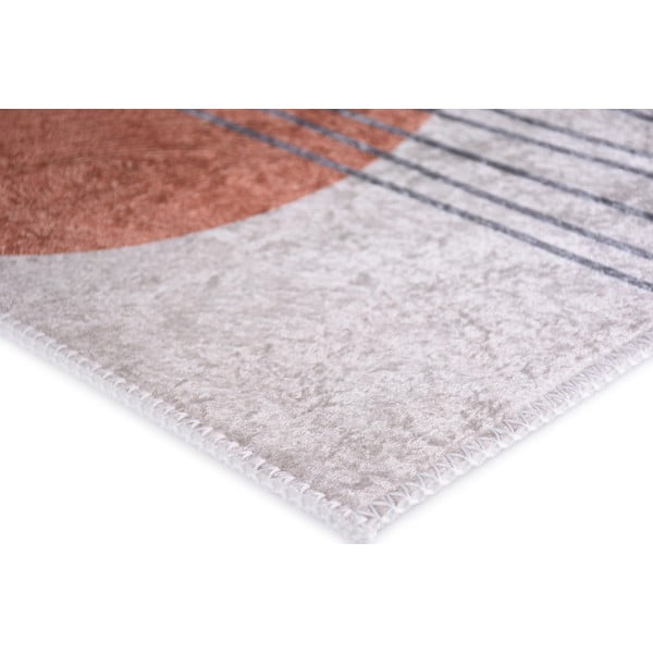 Pratelný koberec v oranžovo-krémové barvě 160x230 cm – Vitaus-image-2