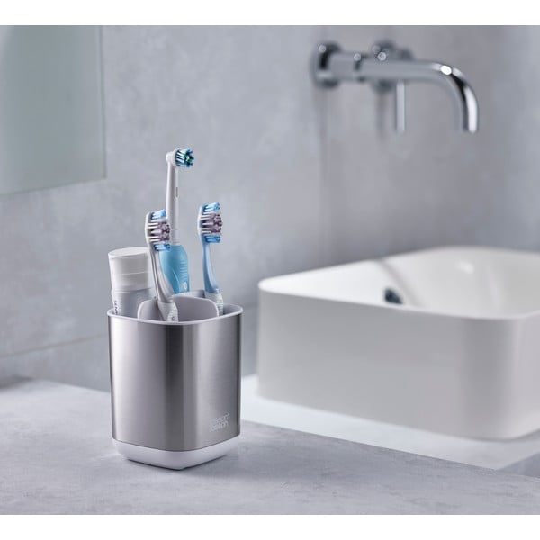 Stojánek na kartáčky z nerezové oceli Joseph Joseph EasyStore-image-1