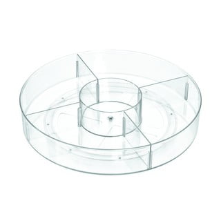 Kulatý transparentní úložný box iDesign The Home Edit, ⌀ 45,7 cm