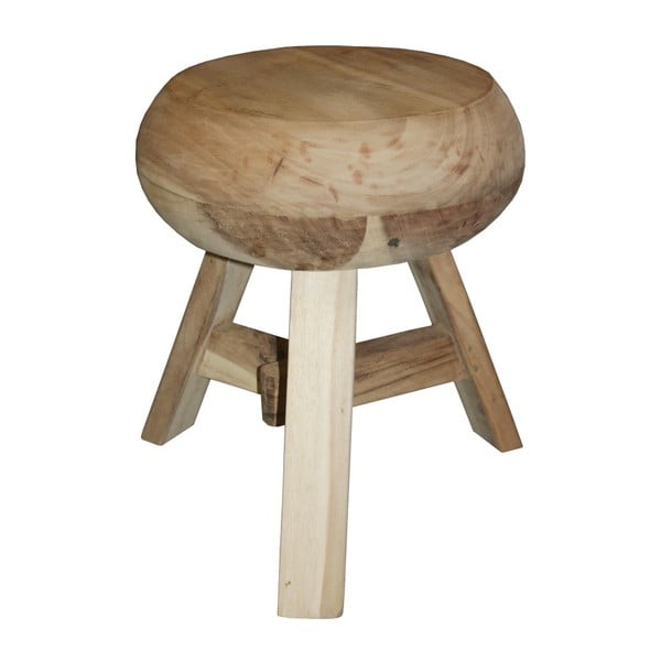 Stolička  ze dřeva mungur HSM collection Kendang, ⌀ 37 cm