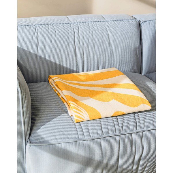 Žlutá deka 165x200 cm Lino – noo.ma-image-4