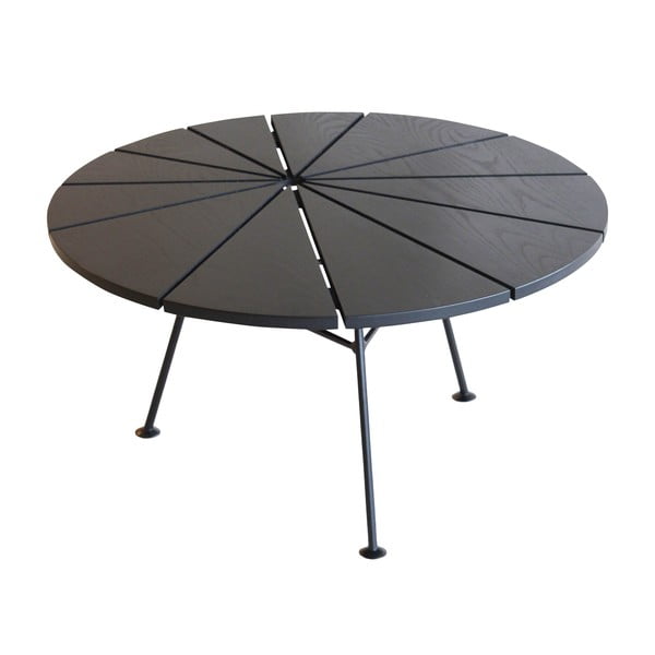 Odkládací stolek Bam Bam, černý, průměr 70 cm