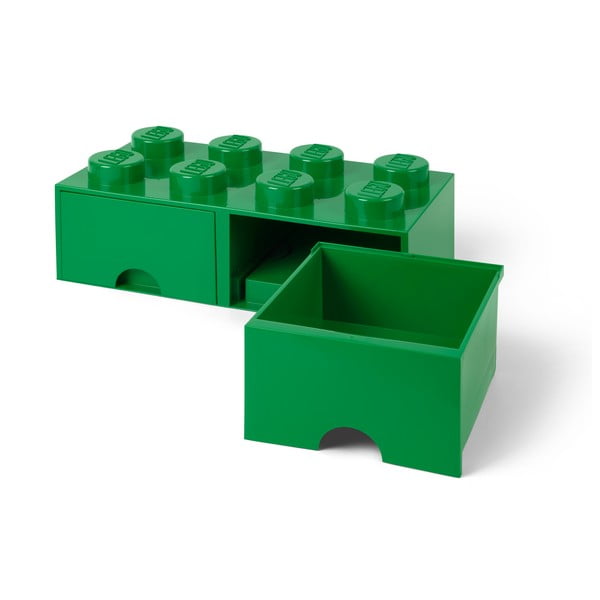 Zelený úložný box se 2 šuplíky LEGO®-image-2