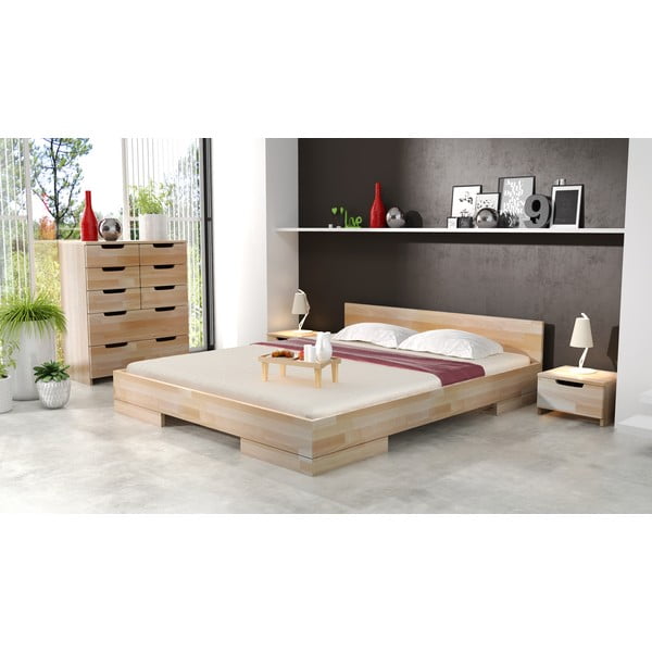 Noční stolek z bukového dřeva se zásuvkou SKANDICA Spectrum-image-4