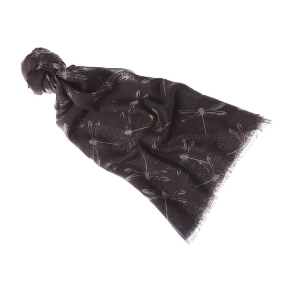 Šátek Damselfly Grey, 180x70 cm