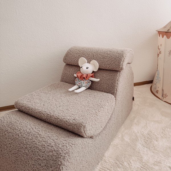 Béžové manšestrové dětské křesílko Wave – Meowbaby-image-1