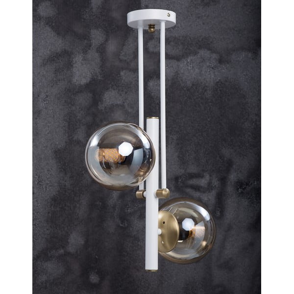 Závěsné svítidlo se skleněným stínidlem ø 15 cm Libra – Squid Lighting-image-3