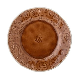 Červenohnědý dezertní talíř z kameniny Bloomingville Rani, ø 20 cm