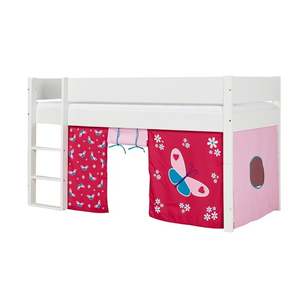 Bílá dětská patrová postel s bezpečnostními postranními pelestmi Manis-h Argos, 90 x 200 cm-image-4