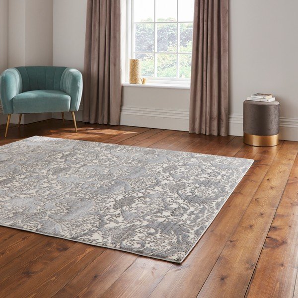 Šedo-krémový koberec 160x235 cm Imperial Grey – Think Rugs-image-2