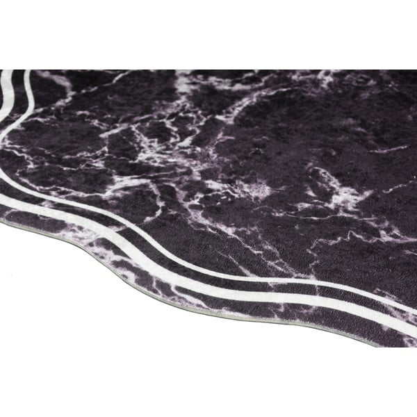 Černý koberec běhoun 200x80 cm - Vitaus-image-2