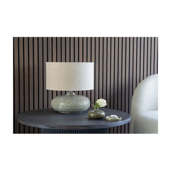 Tmavě hnědý kulatý konferenční stolek v dekoru topolu ø 80 cm Boavista – House Nordic-image-4