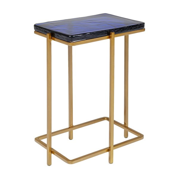 Odkládací stolek ve zlaté barvě Kare Design Lagoon, výška 50 cm-image-1