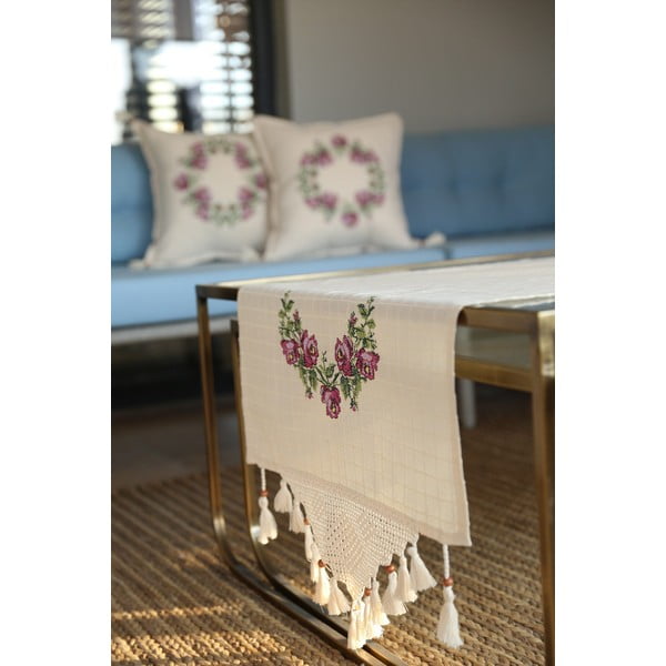 Bavlněný běhoun na stůl 45x150 cm Cross – Oyo Concept-image-2