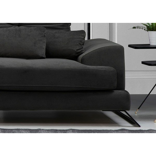 Tmavě šedá rohová pohovka (levý roh) Frido – Balcab Home-image-4