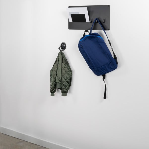 Černý nástěnný plastový háček Tick – Spinder Design-image-4