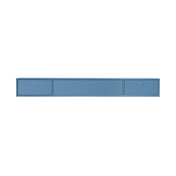 Modrý TV stolek 176x22 cm Mistral – Hammel Furniture