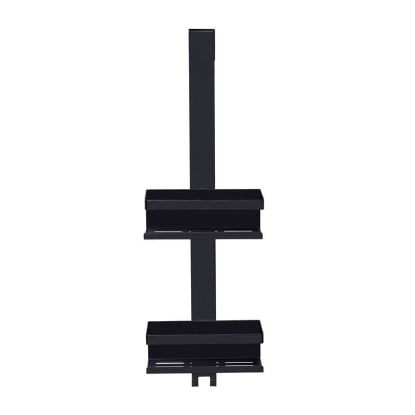 Černá závěsná koupelnová polička z nerezové oceli Bribano – Wenko-image-2