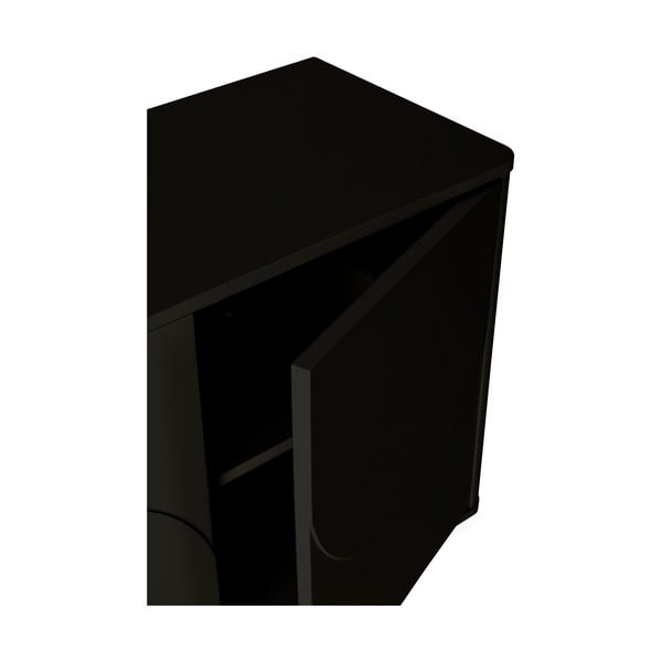 Černá komoda 180x75x40 cm Solei – MOME-image-4