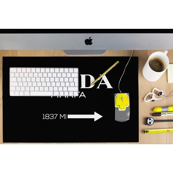 Černá podložka na stůl Black Prada - Little Nice Things-image-1