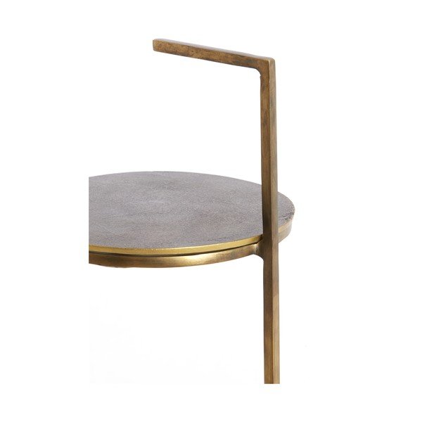 Kulatý odkládací stolek s deskou z kamene ø 26 cm Leda – Light & Living-image-4