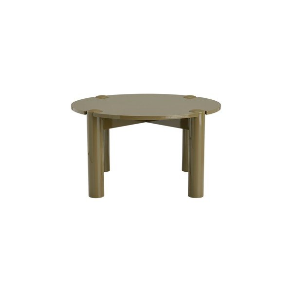 Khaki kulatý konferenční stolek z MDF ø 80 cm Pussel – Ellos Home