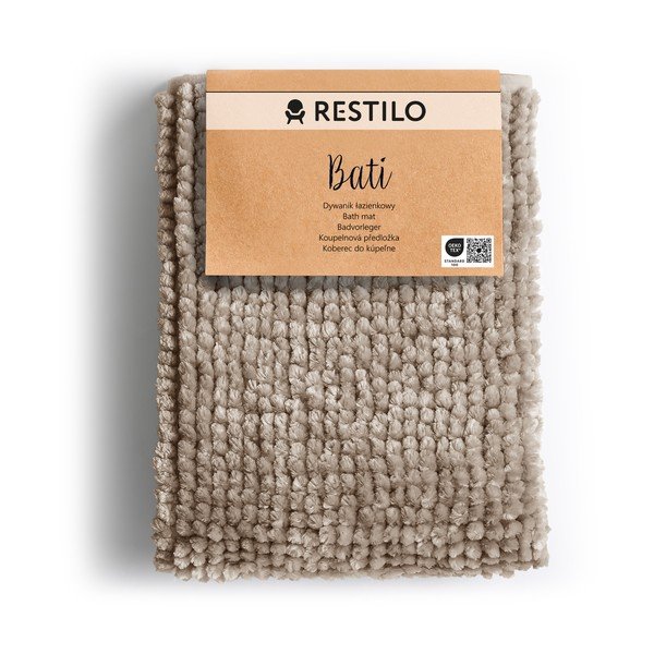 Světle hnědá koupelnová předložka 70x120 cm Bati – Restilo