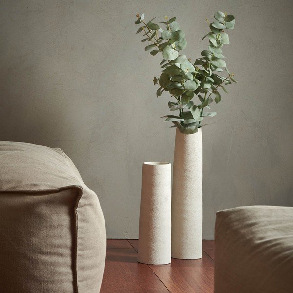 Bílá keramická vysoká váza (výška 50 cm) Cone – S|P Collection-image-1