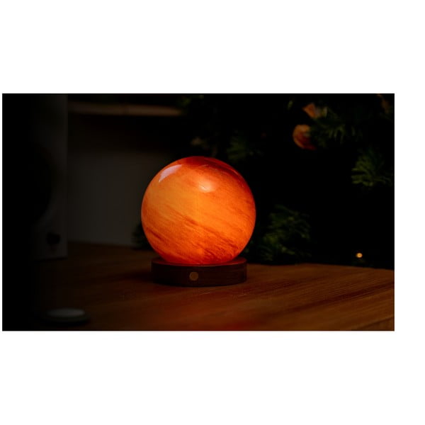 Tmavě hnědá světelná dekorace na USB ø 12 cm Sand Storm – Gingko-image-3