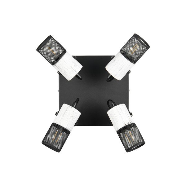 Černobílé bodové svítidlo ø 9 cm Tosh – Trio-image-3