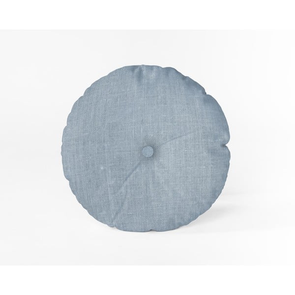Světle modrý polštář Really Nice Things Cojin Redondo Light Blue, ⌀ 45 cm