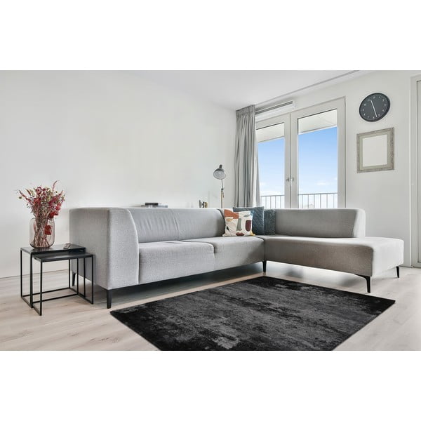 Tmavě šedý vlněný koberec 200x300 cm Bran – Agnella-image-1