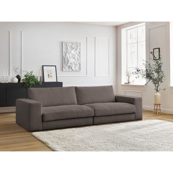 Taupe manšestrová pohovka 274 cm Leonard – Bobochic Paris-image-1