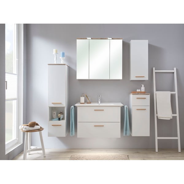 Bílé keramické umyvadlo bez baterie 80x47 cm Set 931 - Pelipal-image-1