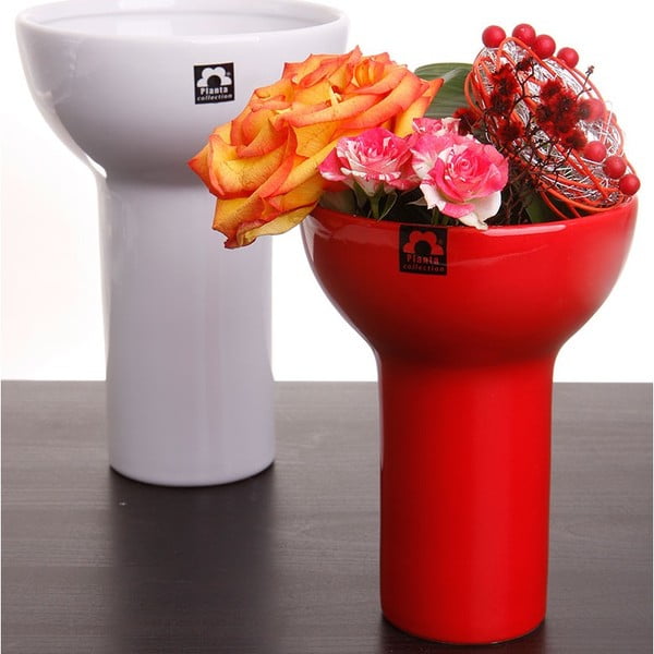 Váza Odet 20 cm, červená