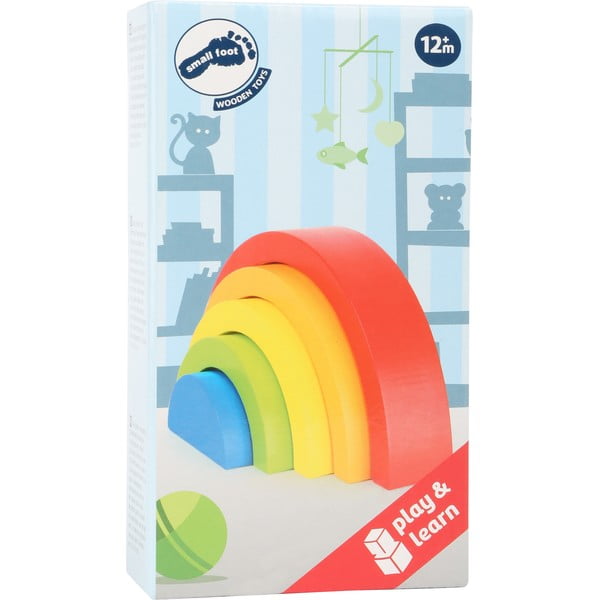 Dětská dřevěná skládací hra Legler Rainbow-image-1