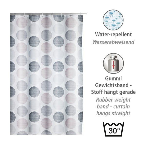 Sprchový závěs 180x200 cm Pastel Dots – Wenko-image-3