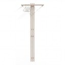 Taupe ocelový nástěnný věšák 65 cm Senza – Spinder Design