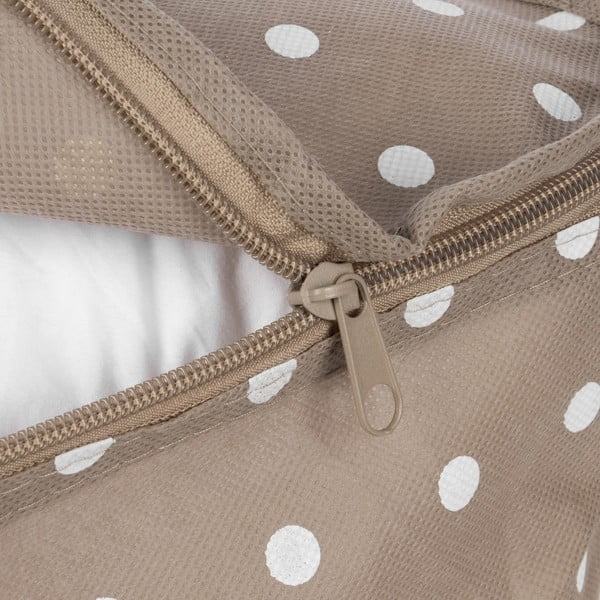 Malý béžový box na uložení oblečení Compactor Dots-image-4
