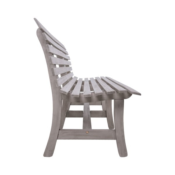 Šedá dřevěná zahradní lavice Mandalay – Garden Pleasure-image-3