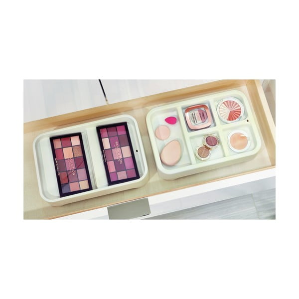 Bílý organizér na makeup iDesign Eco Bin, 28,12 x 19,23 cm-image-1