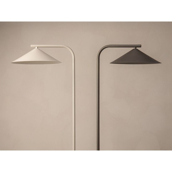 Krémová kovová stojací lampa (výška 160 cm) Nocte – Micadoni -image-4