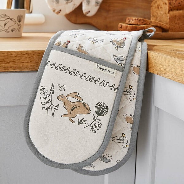Dvojitá bavlněná chňapka Cooksmart ®Country Animals-image-1