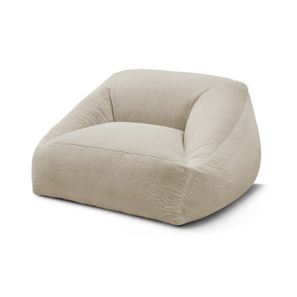 Béžový sedací vak z umělé kožešiny Lilibet – Bobochic Paris