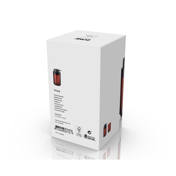 Hnědý skleněný dávkovač mýdla 250 ml Tada – Zone-image-3