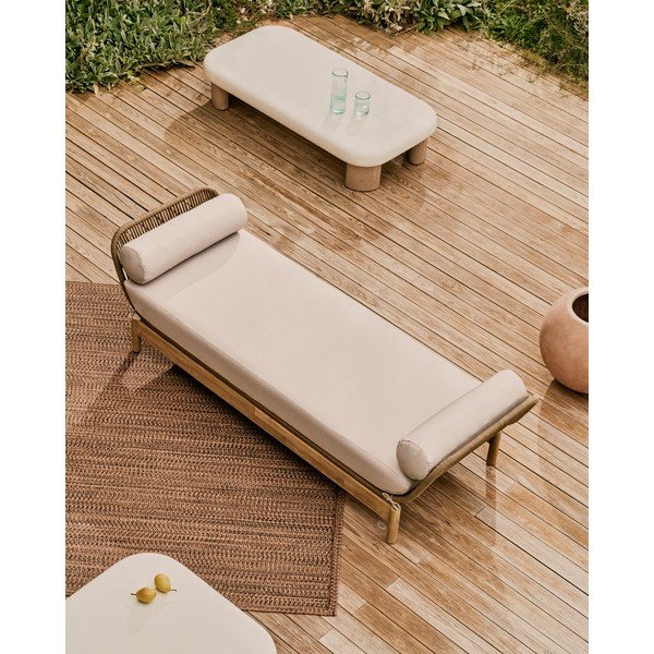 Zahradní pohovka z masivu akácie v přírodní barvě Catalina – Kave Home-image-1