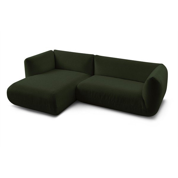 Zelená manšestrová rohová pohovka (levý roh) Lecomte – Bobochic Paris-image-3