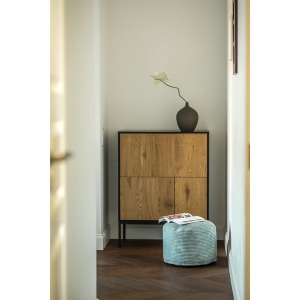 Manšestrový sedací vak v mentolové barvě Mini – SLOWDOWN-image-1