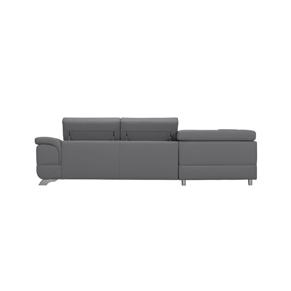 Šedá rozkládací pohovka s úložným prostorem Windsor & Co Sofas Gamma, levá strana-image-3